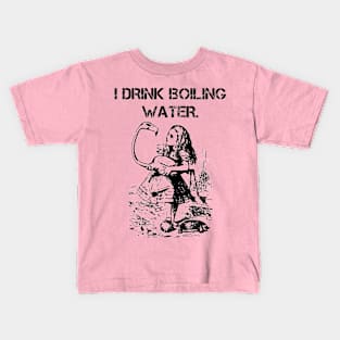 Flamingos Drink Boiling Water Kids T-Shirt